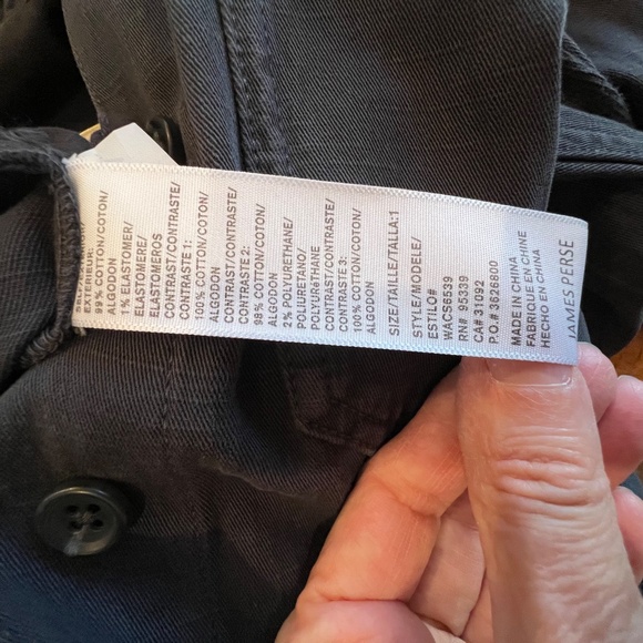 James Perse Mixed Media Utility Jumpsuit, Black, James Perse Size 1, NWT - Picture 14 of 16